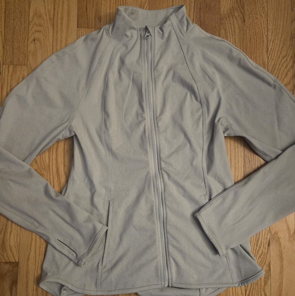 Yogalicious Light Gray Athletic Jacket